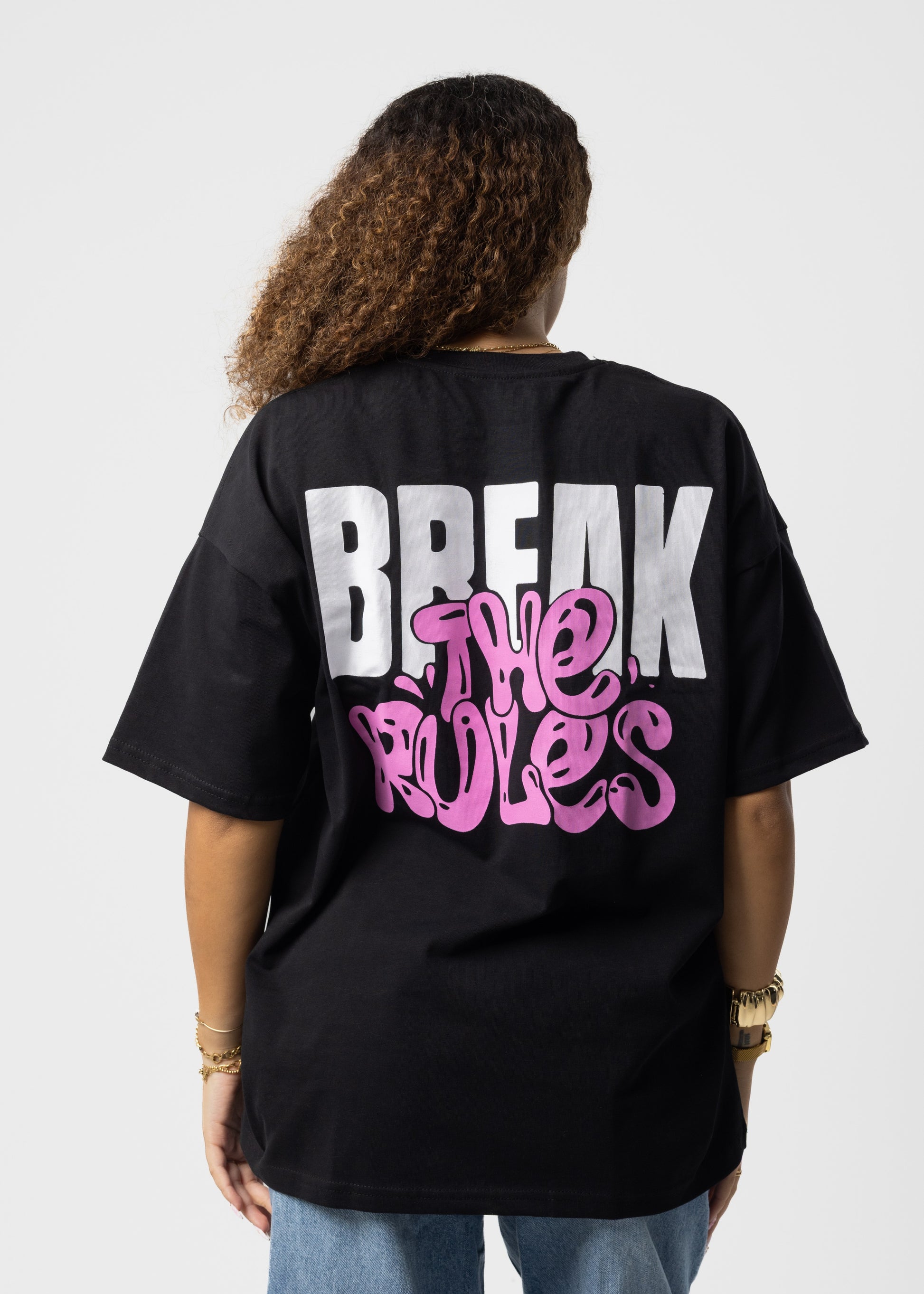 Black Break The Rules Tee